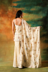Ivory Multicolor Tissue Sharara